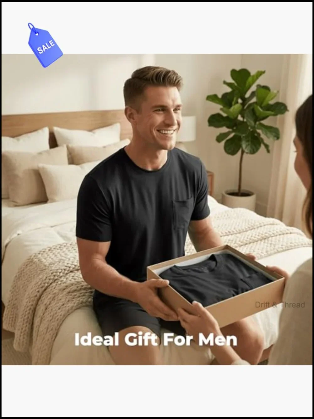 Men's Pajama Set Cooling Bamboo Viscose Short Sleeve Shirt & Shorts, Soft